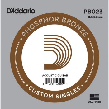 D'Addario Single String PB023 Phosphor Bronze купить