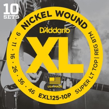 D'Addario E-Guit.String EXL125-10P 09-46 Nickel Wound 10 Sets купить