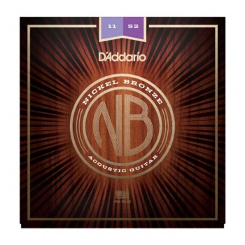 D'Addario NB1152 11-52 Nickel Bronze Acoustic Custom Light купить