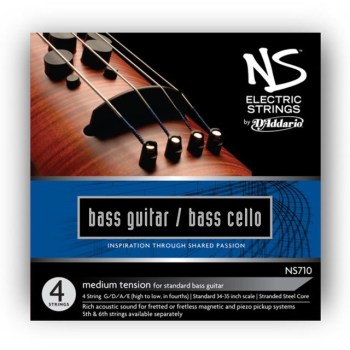 D'Addario NS710 E-Bass/Cello Saiten Set 4/4 Scale, Medium Tension купить
