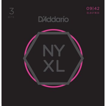 D'Addario NYXL0942-3P 09-42 Carbon Steel Alloy - 3-Pack купить