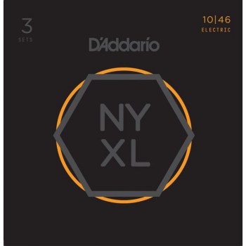 D'Addario NYXL1046-3P 10-46 Carbon Steel Alloy - 3-Pack купить