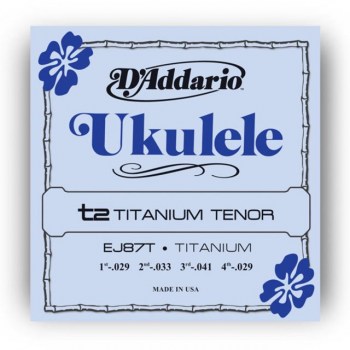 D'Addario Ukulele Strings EJ87T Tenor Titanium 29-33-41-29 купить