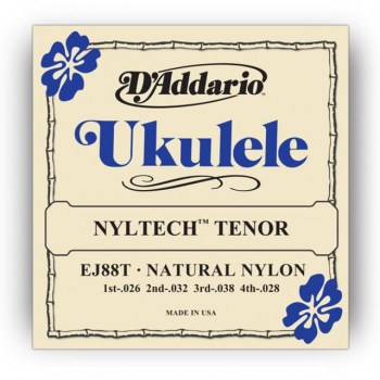 D'Addario Ukulele Strings EJ88T Tenor Nyltech 26-32-38-28 купить