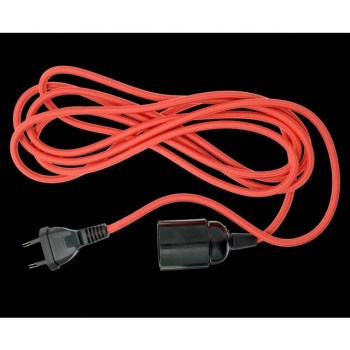 Danlamp A/S TextilCable with E27 Fassung 3m, Aurora red купить