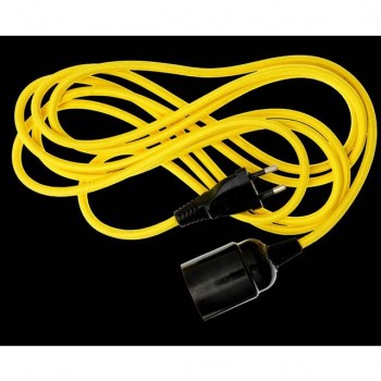 Danlamp A/S TextilCable with E27, Yellow 3m купить
