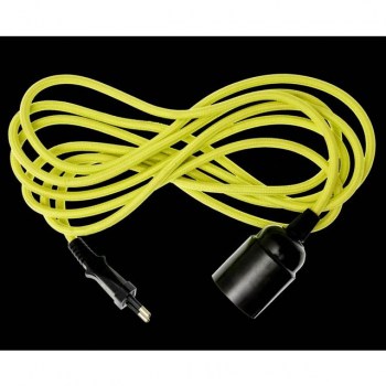 Danlamp A/S TextilCable with E27, Lime 3m купить