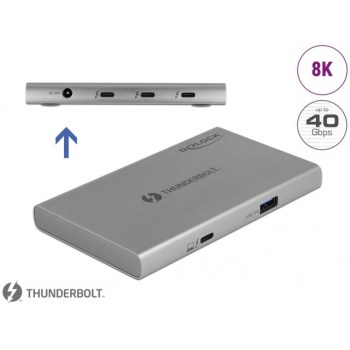 DELOCK Thunderbolt 4 Hub 3 Port SuperSpeed USB 10 Gbps Typ-A купить