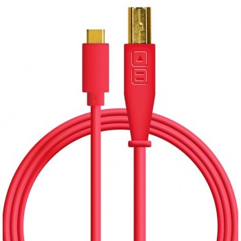 DJ TECHTOOLS USB-C/USB-B Chroma Cable (Red) купить
