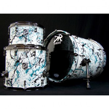 DR Customs Splatter ShellSet, #White, Turquoise/Black Splat. купить