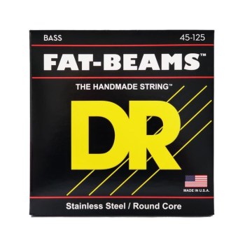 DR FB5-45 Fat-Beams Compression Wound Stainless Steel Bass Strings Medium 45-125 купить
