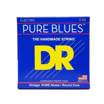DR PHR-11 Pure Blues Vintage Pure Nickel Electric Guitar Strings 11-50 купить
