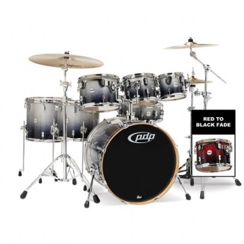 Drum Workshop PDP Concept Maple CM7, Red to Black Fade купить
