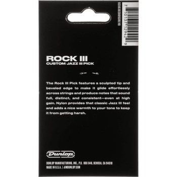 Dunlop 570P138 Rock III Nylon Custom Jazz III купить