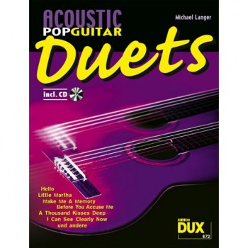 Edition Dux Acoustic Pop Guitar Duets inkl. CD купить