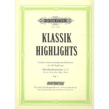 Edition Peters Klassik-Highlights 2 Blockflote/Oboe, Buch/CD купить