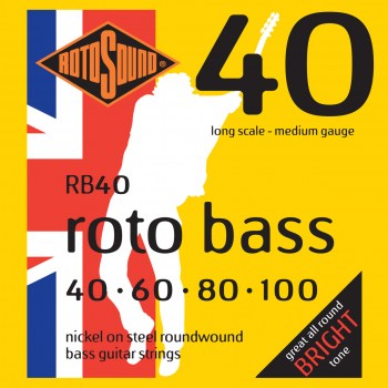 Rotosound RB40 NICKEL (UNSILKED) 40 60 80 100 купить