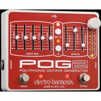 Electro Harmonix POG2 Polyphonic Octave Generat or Guitar Effects Pedal купить