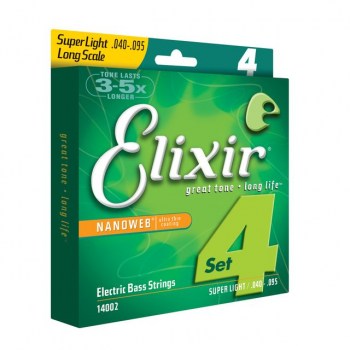 Elixir Bass Strings 40-95 NanoWeb Extra Light 14002 купить