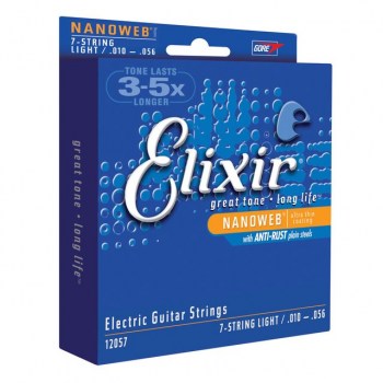 Elixir E-Guitar Strings 10-56 7-String 12057 Nanoweb купить