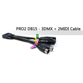 Enttec PRO2 DB15 - 3DMX+2MIDI Cable купить
