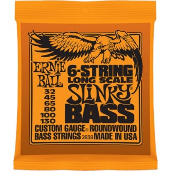 Ernie Ball Bass Strings 32-130 6-String Nickel Wound купить