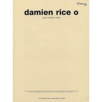 Faber Music Damien Rice - O TAB купить