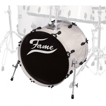 Fame Maple Standard BassDrum, 22"x16", White, Black HW купить