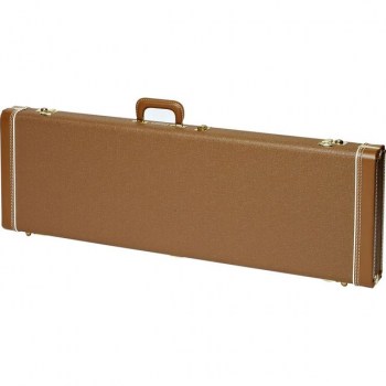 Fender Case MultiFit Hardshell J-Bass Brown with Gold Plush купить