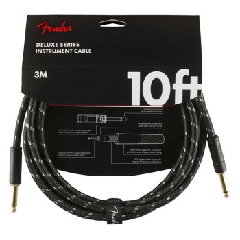 Fender Deluxe Series Instrument Cable 3m (Black Tweed) купить