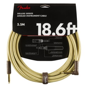 Fender Deluxe Series Instrument Cable S>A 5.5m (Tweed) купить