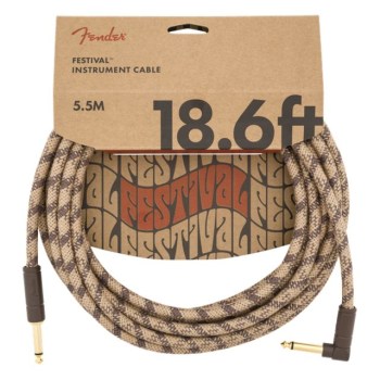 Fender Festival Instrument Cable [S/A] 5.5m (Brown Stripe) купить