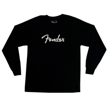 Fender Long Sleeve Shirt Logo M Black купить