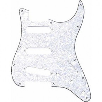 Fender Morn Style Pickguard Strat White Pearl 4-Ply 11-Hole купить