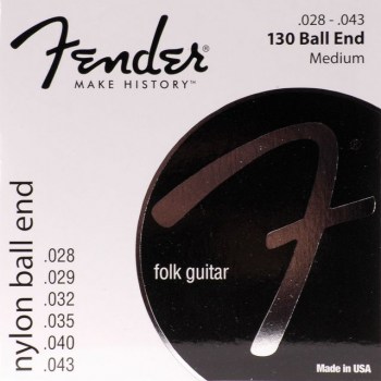 Fender Nylon Git. Saiten 130 Clear, Ball End купить