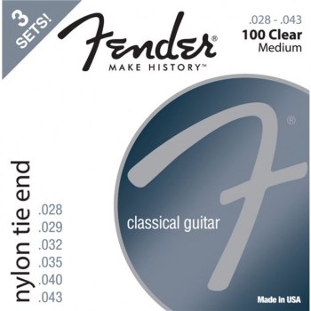 Fender Nylon Saiten 100 3-Pack Clear, Tie End купить