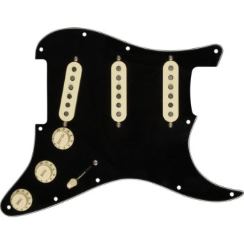 Fender Pre-Wired Strat Pickguard Custom '69 SSS (Black) купить