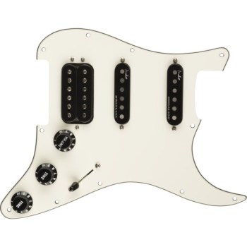 Fender Pre-Wired Strat Pickguard Shawbucker/Gen 4 HSS (White) купить