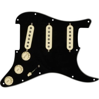 Fender Pre-Wired Strat Pickguard, Texas Special SSS Black купить