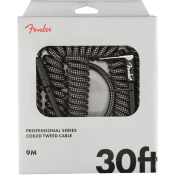 Fender Professional Coil Cable Gray Tweed 9 m купить