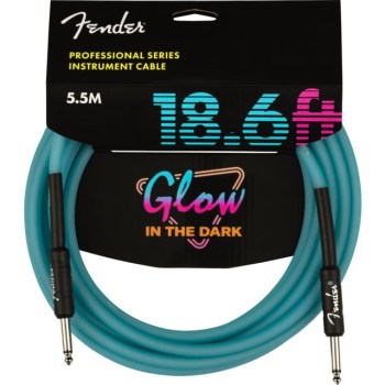 Fender Professional Glow in the Dark Cable 5,5 m Blue купить