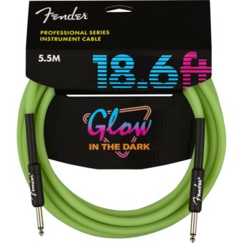 Fender Professional Glow in the Dark Cable 5,5 m Green купить