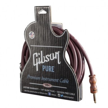 Gibson Instrument Cable 7,6m Cherry, CAB25-CH купить