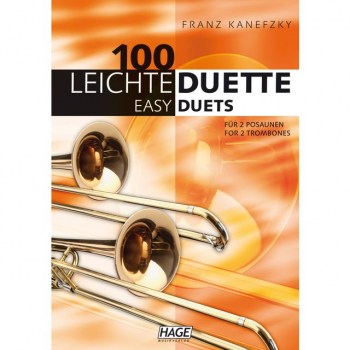 Hage Musikverlag 100 leichte Duette in C Franz Kanefzky-2 Posaunen купить