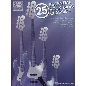 Hal Leonard 25 Essential Rock Bass Classics, Bass (TAB) купить