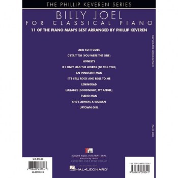 Hal Leonard Billy Joel For Classical Piano купить