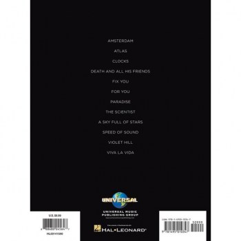 Hal Leonard Coldplay: Authentic Transcriptions Keyboard купить