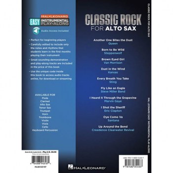 Hal Leonard Easy Play-Along: Classic Rock Alto-Saxophone купить