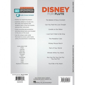 Hal Leonard Easy Play-Along: Disney Flute купить