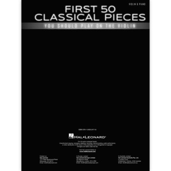 Hal Leonard First 50 Classical Pieces You Should Play on the Violin купить